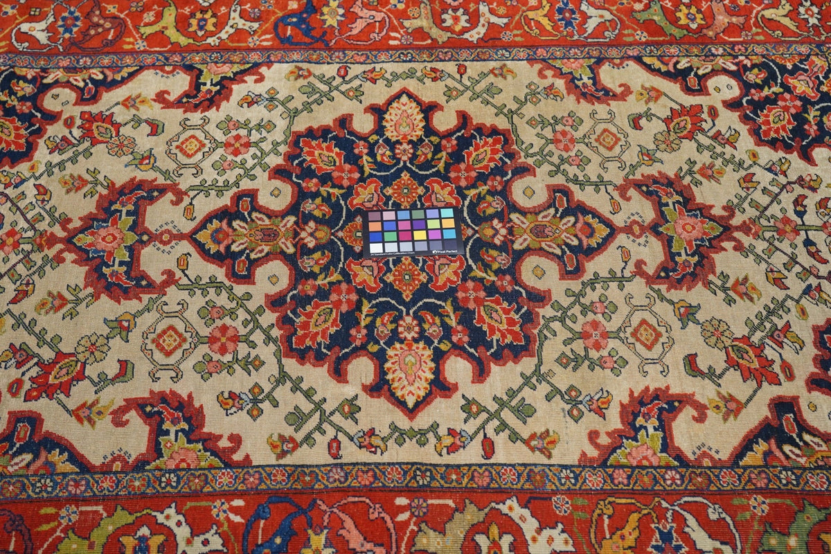 Antique Sarouk Rug 4'6'' x 6'6''