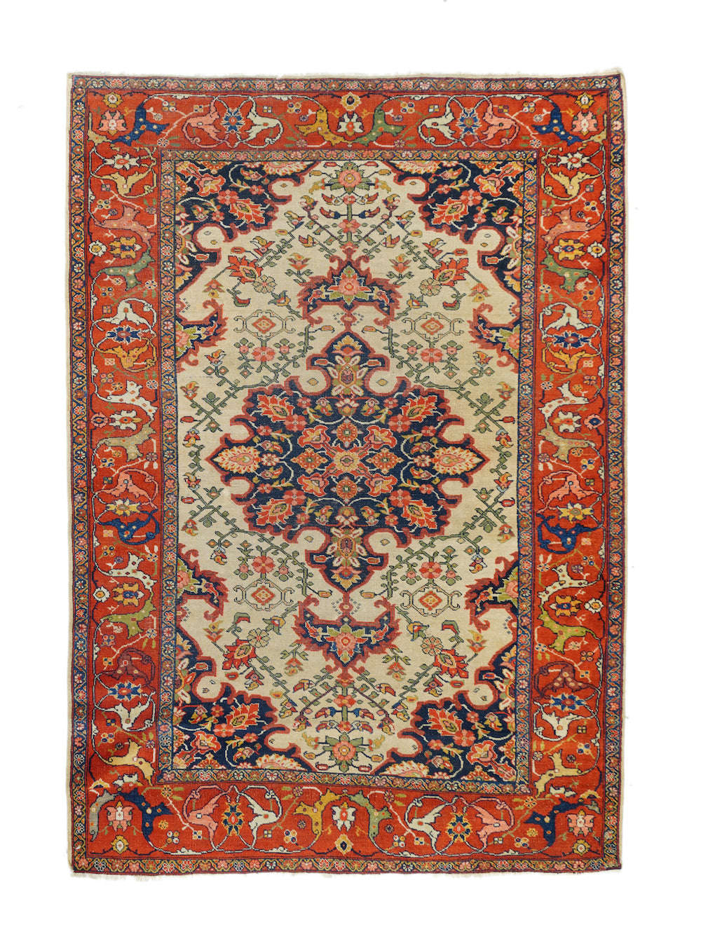 Antique Sarouk Rug 4'6'' x 6'6''