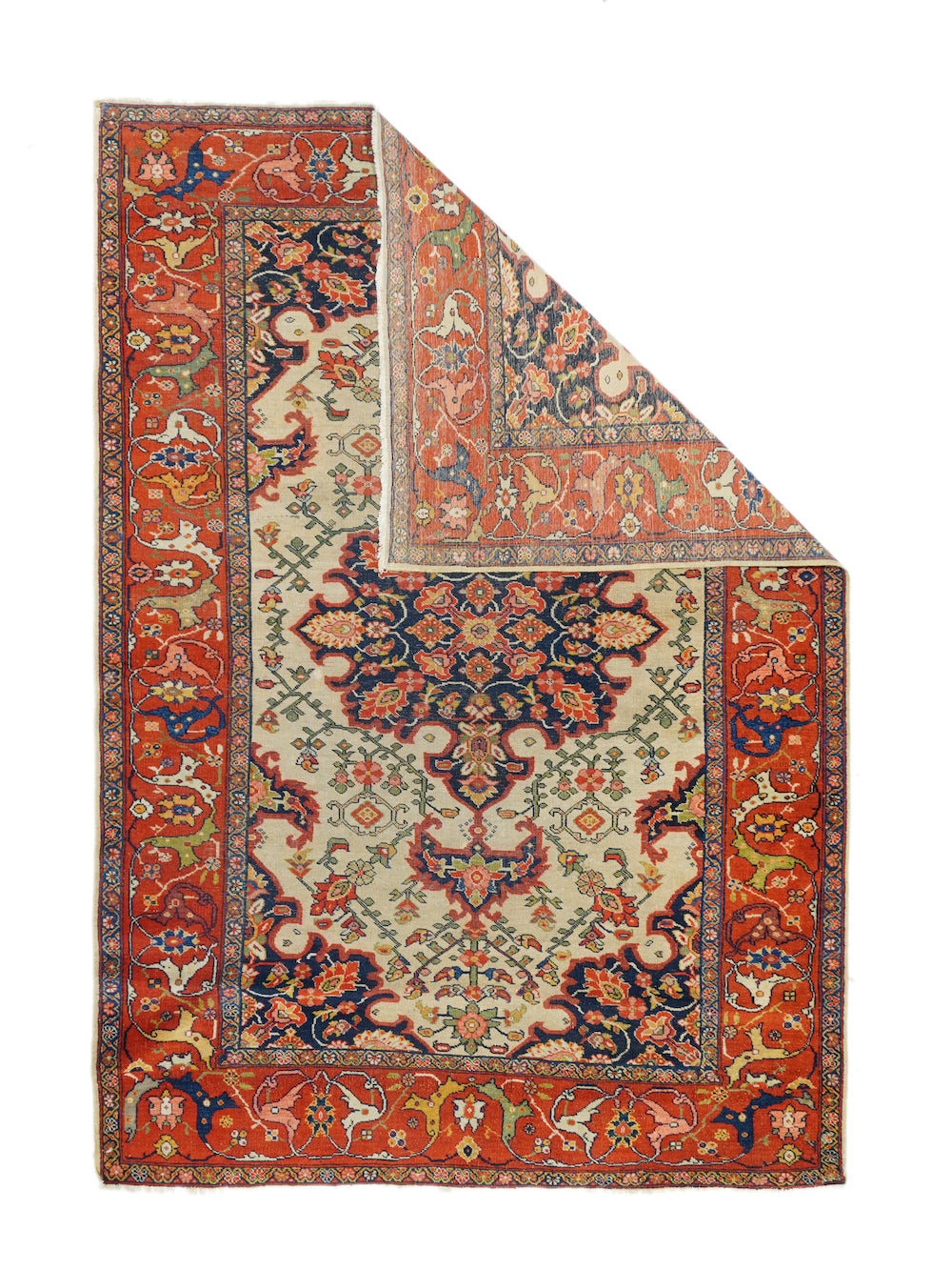 Antique Sarouk Rug 4'6'' x 6'6''