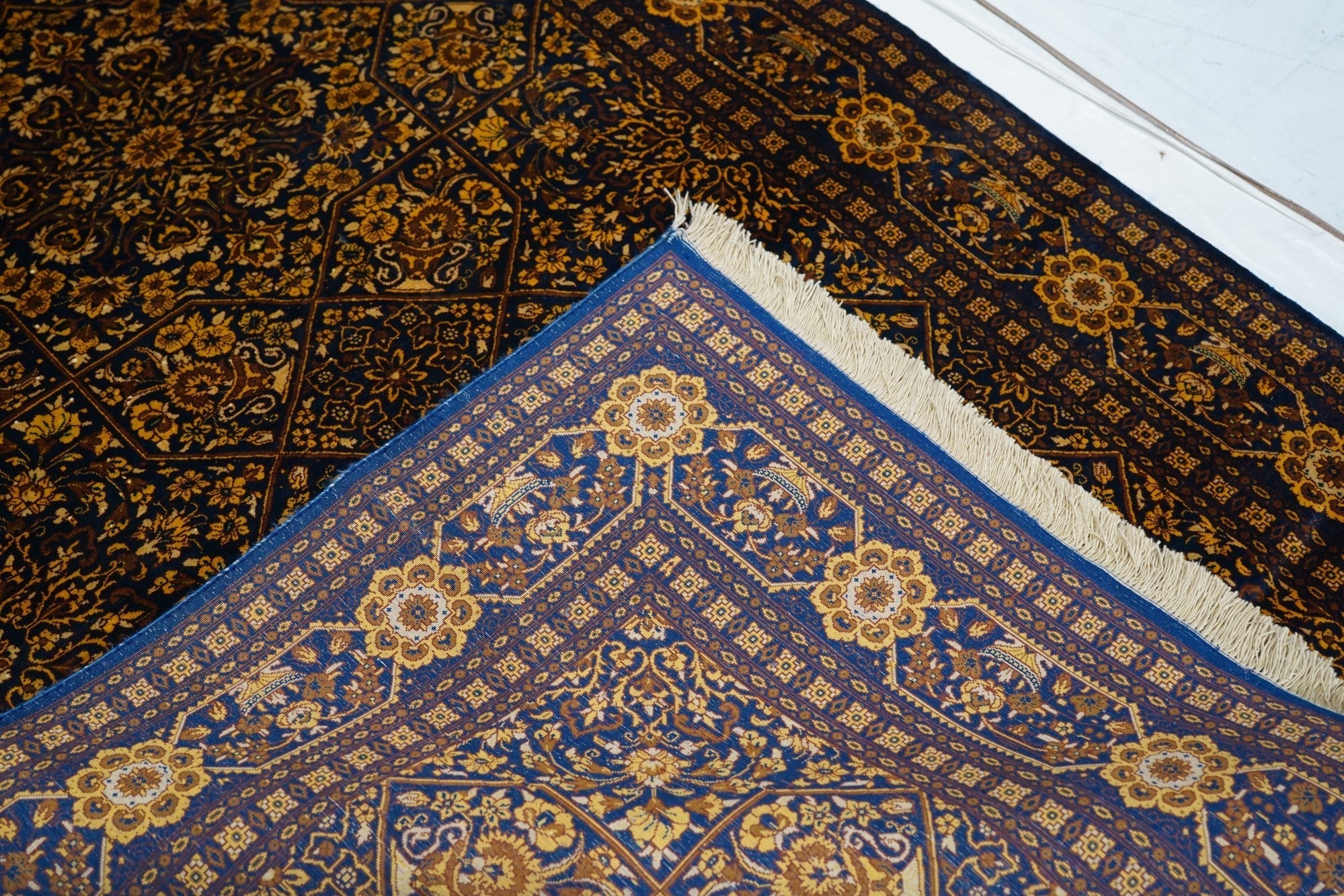 Extremely Fine  Silk Qum Rug 3'2'' x 5'2''