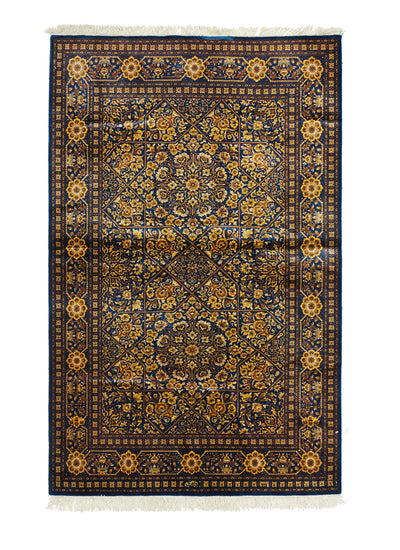 Extremely Fine  Silk Qum Rug 3'2'' x 5'2''