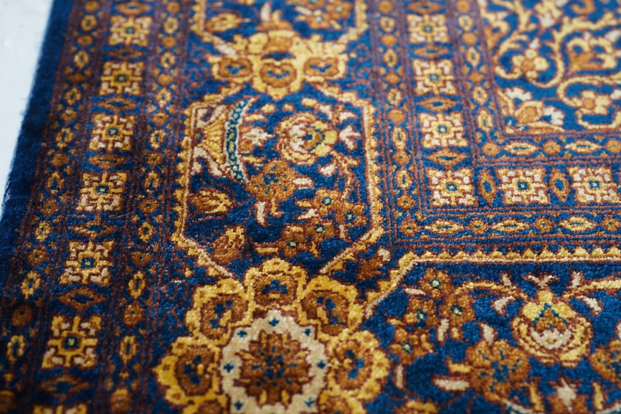 Extremely Fine  Silk Qum Rug 3'2'' x 5'2''