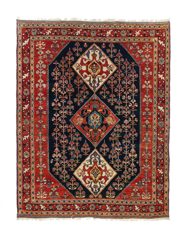 Antique Qashqai Rug 3'10'' x 5'0