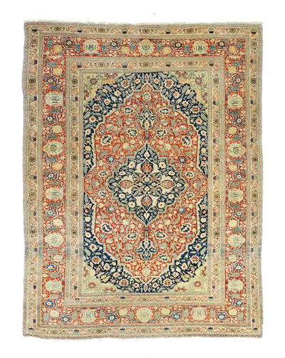 Antique Haji Jalili Tabriz Rug 4'3'' x 6'2''
