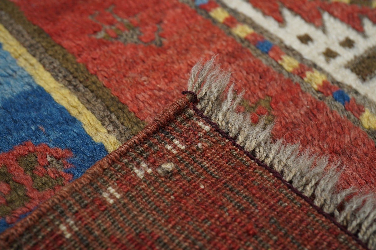 Antique Caucasian Kazak Rug 4'1'' x 5'8''