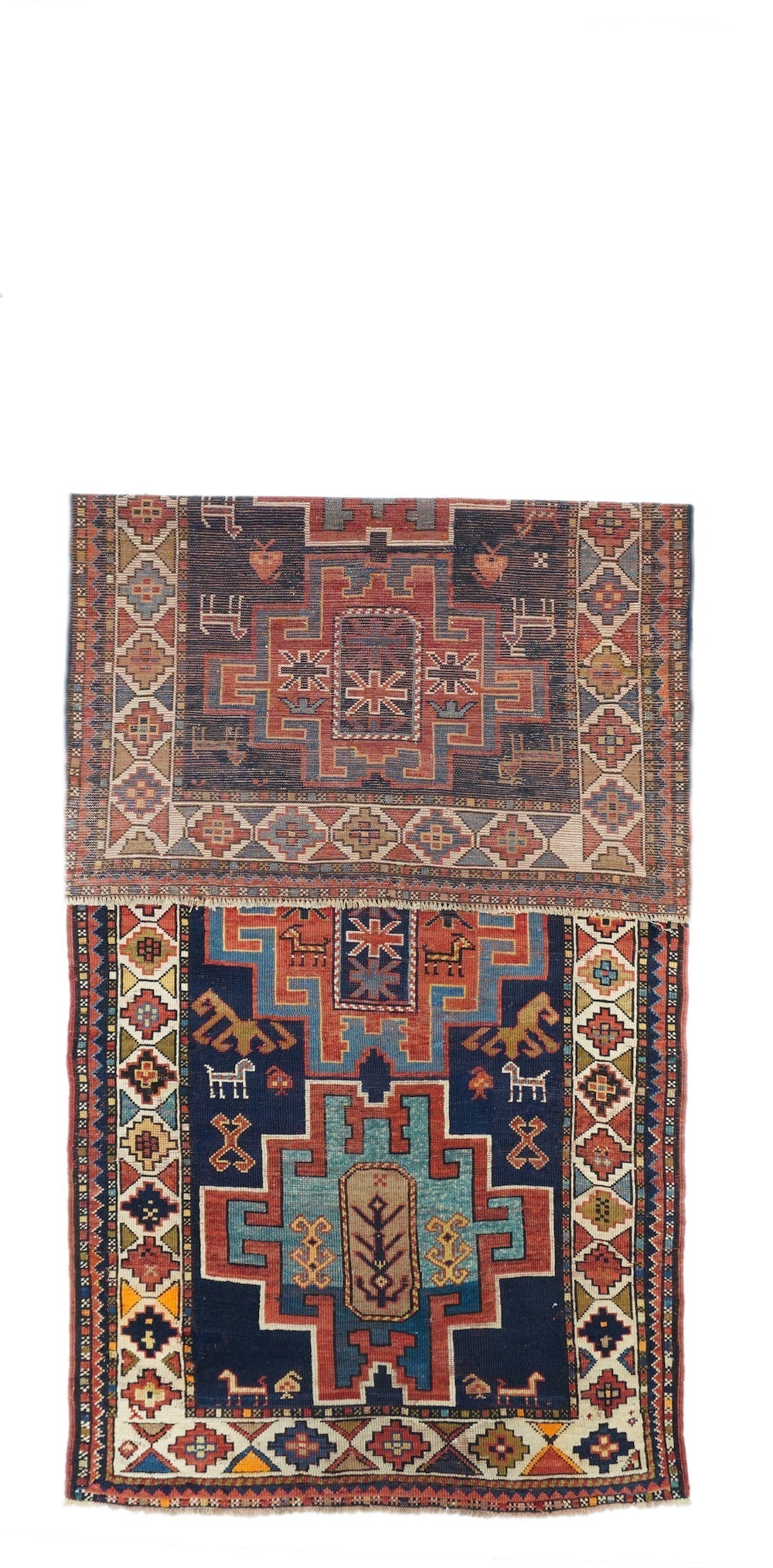 Antique Caucasian Kazak Rug 3'10'' x 9'5''