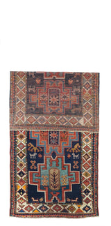 Antique Caucasian Kazak Rug 3'10'' x 9'5''