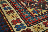 Antique Caucasian Ganje Kazak Rug 3'11'' x 6'9''
