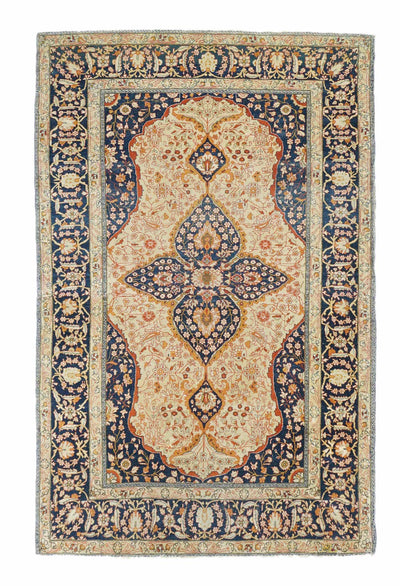 Antique Mohtashem Kashan Rug 4'2'' x 6'8