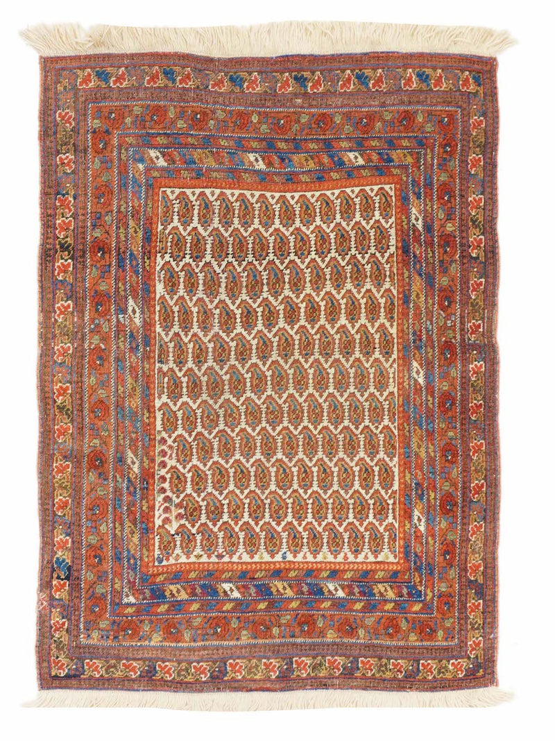 Antique  Tribal Afshar Rug 3'2'' x 4'2''