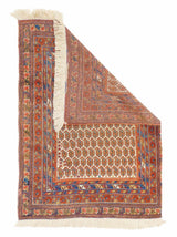 Antique  Tribal Afshar Rug 3'2'' x 4'2''