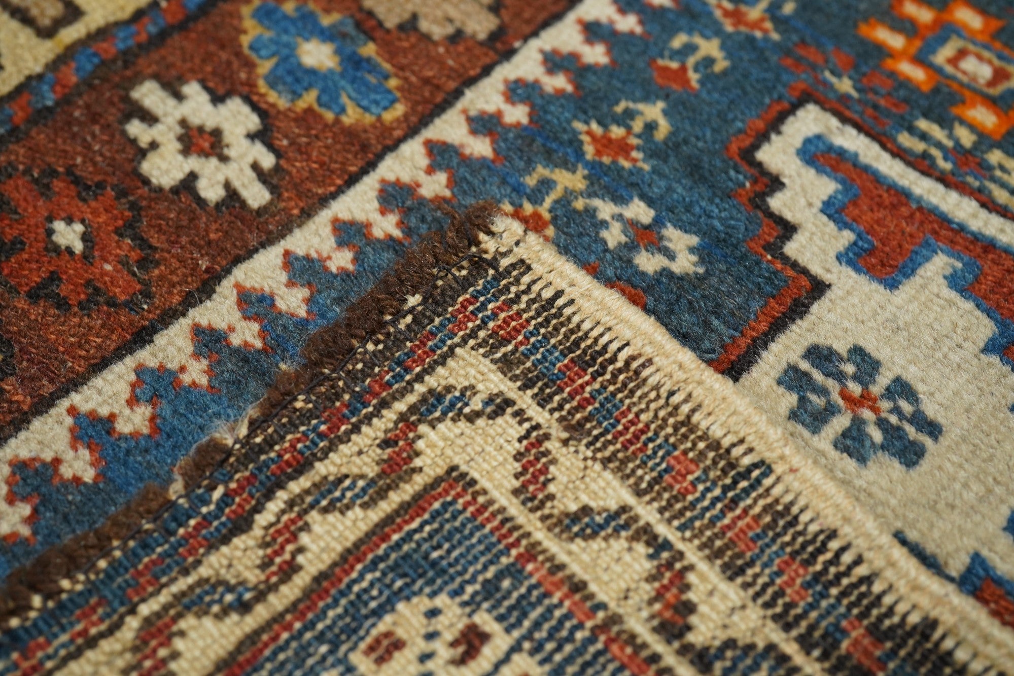Antique Caucasian Shirvan Rug 3'7'' x 5'0"
