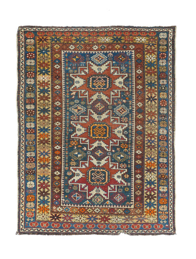 Antique Caucasian Shirvan Rug 3'7'' x 5'0