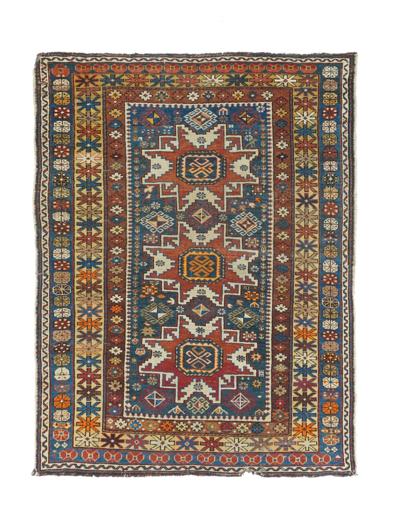 Antique Caucasian Shirvan Rug 3'7'' x 5'0