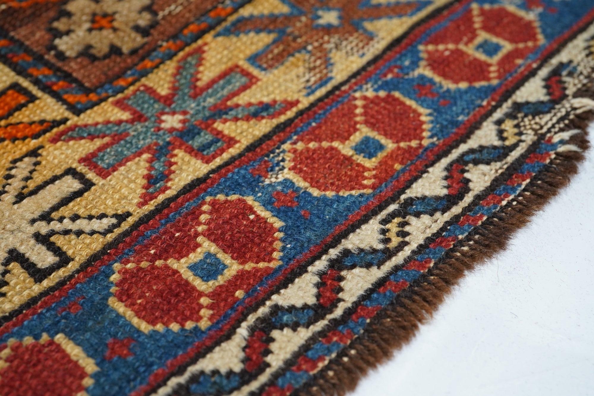Antique Caucasian Shirvan Rug 3'7'' x 5'0"