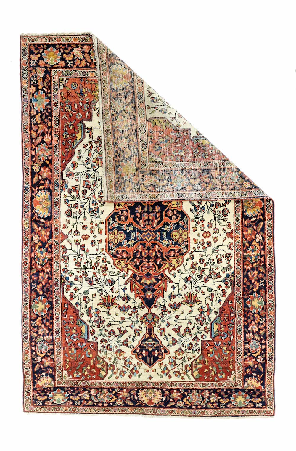 Antique Sarouk Rug 4'3" x 6'10"