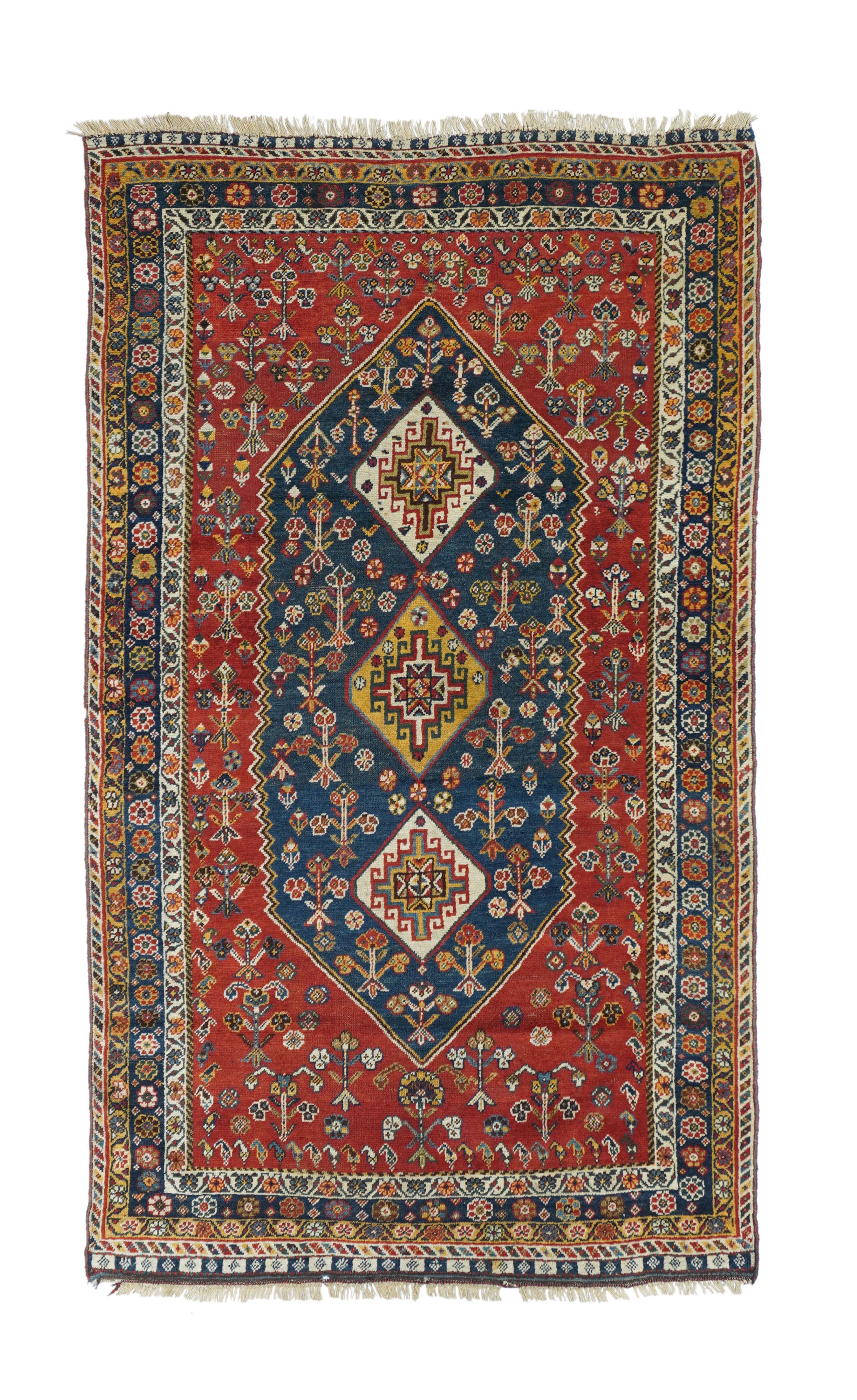 Antique Qashqai Rug 3'10'' x 7'1''