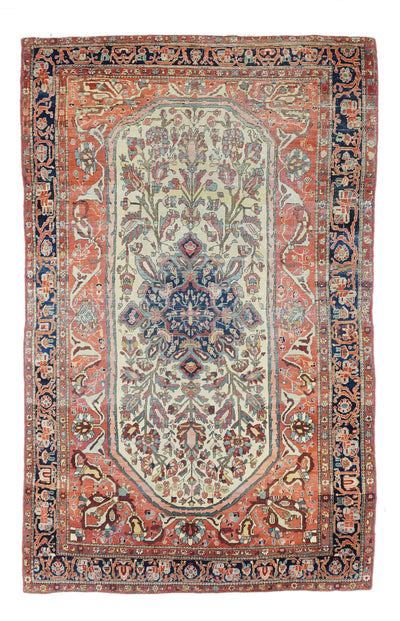 Antique Farahan Sarouk Rug 4'0'' x 6'7''