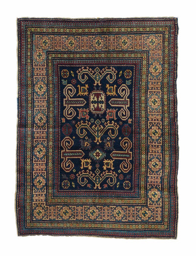 Antique Caucasian Perpedil Rug 3'2'' x 4'3''