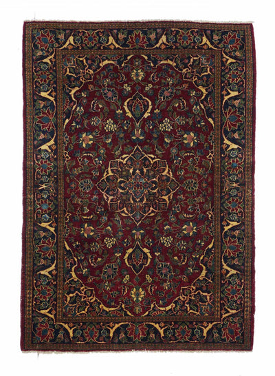 Vintage  Kashan Rug 4'6'' x 6'6''