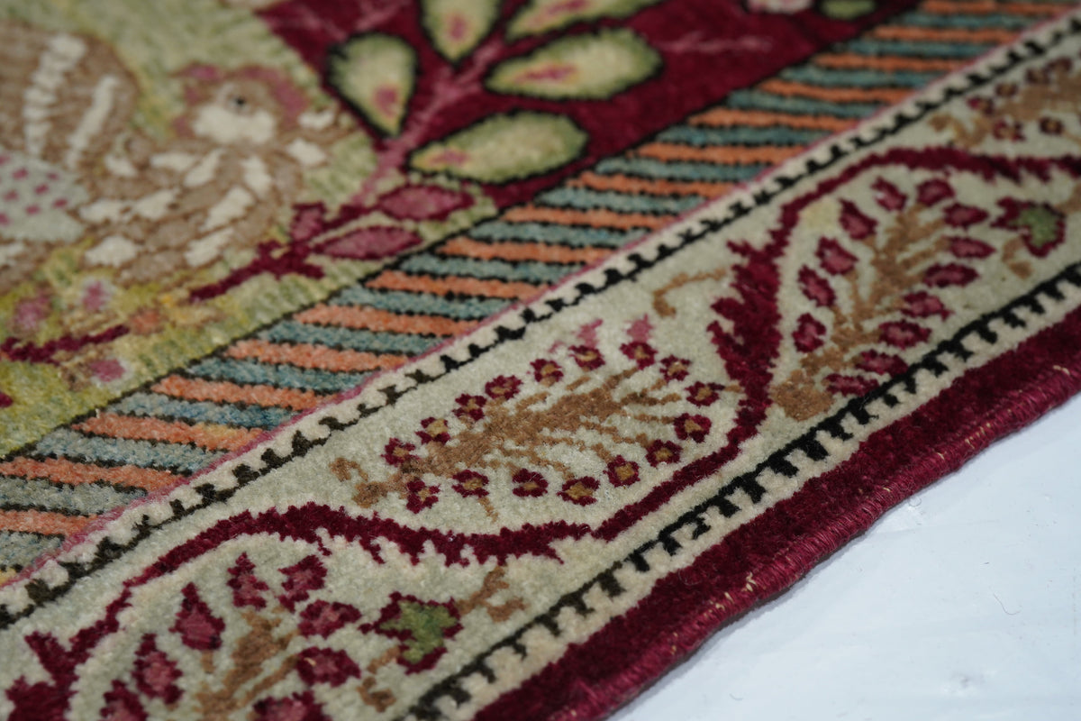 Antique Kerman Rug 2'9'' x 4'2''