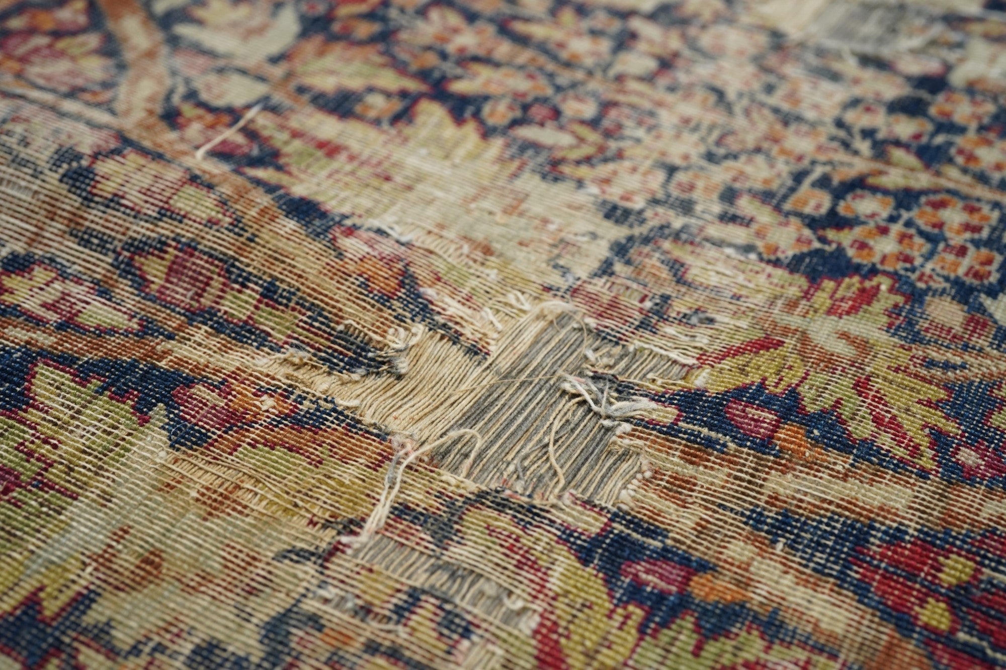 Antique Lavar Kerman Rug 5'0" x 7'7''