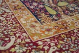 Antique Lavar Kerman Rug 5'0" x 7'7''