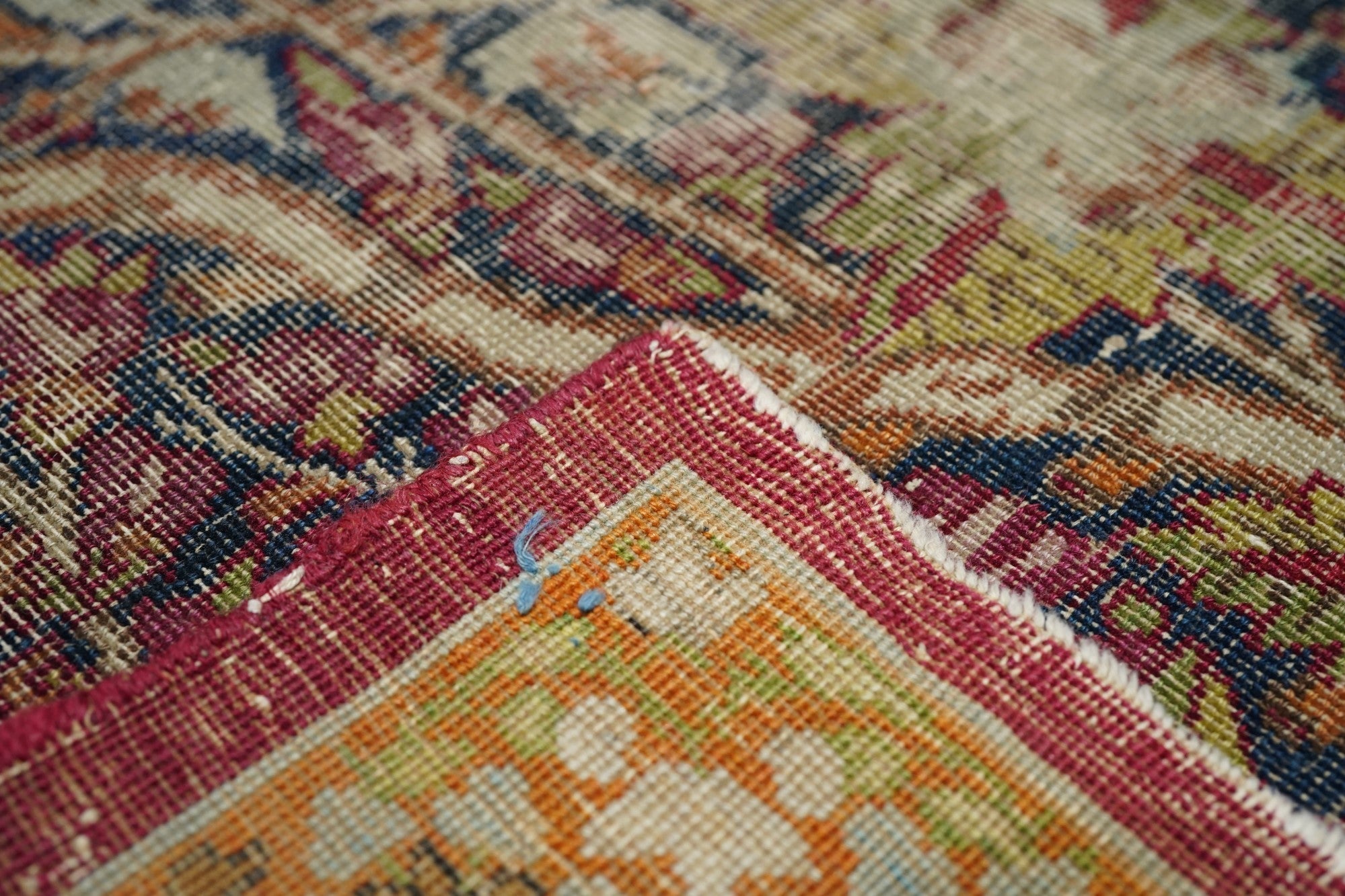 Antique Lavar Kerman Rug 5'0" x 7'7''
