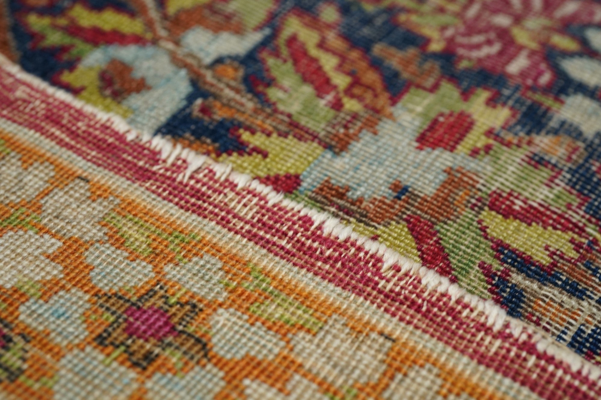 Antique Lavar Kerman Rug 5'0" x 7'7''