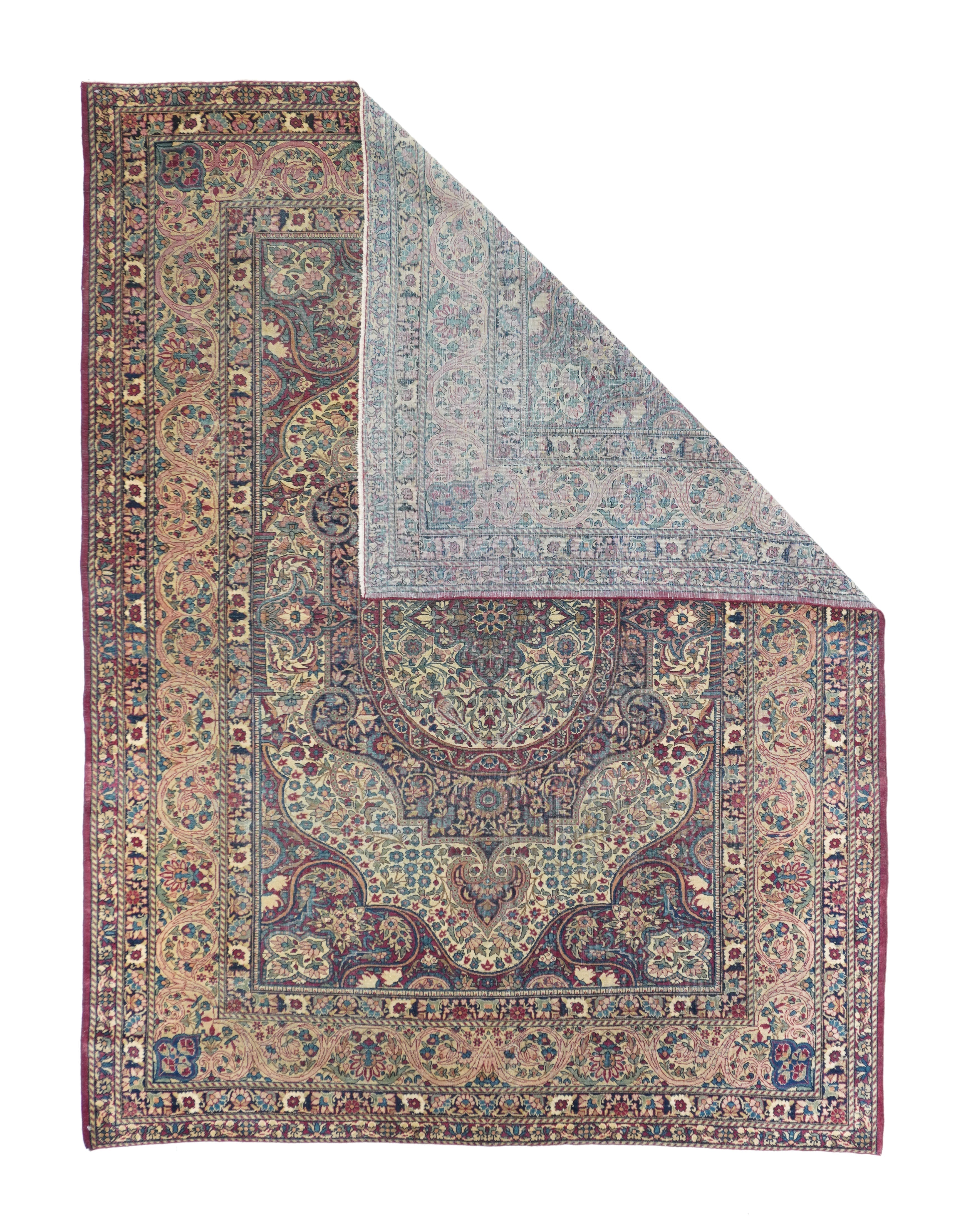 Antique Lavar Kerman Rug 5'7'' x 7'4''