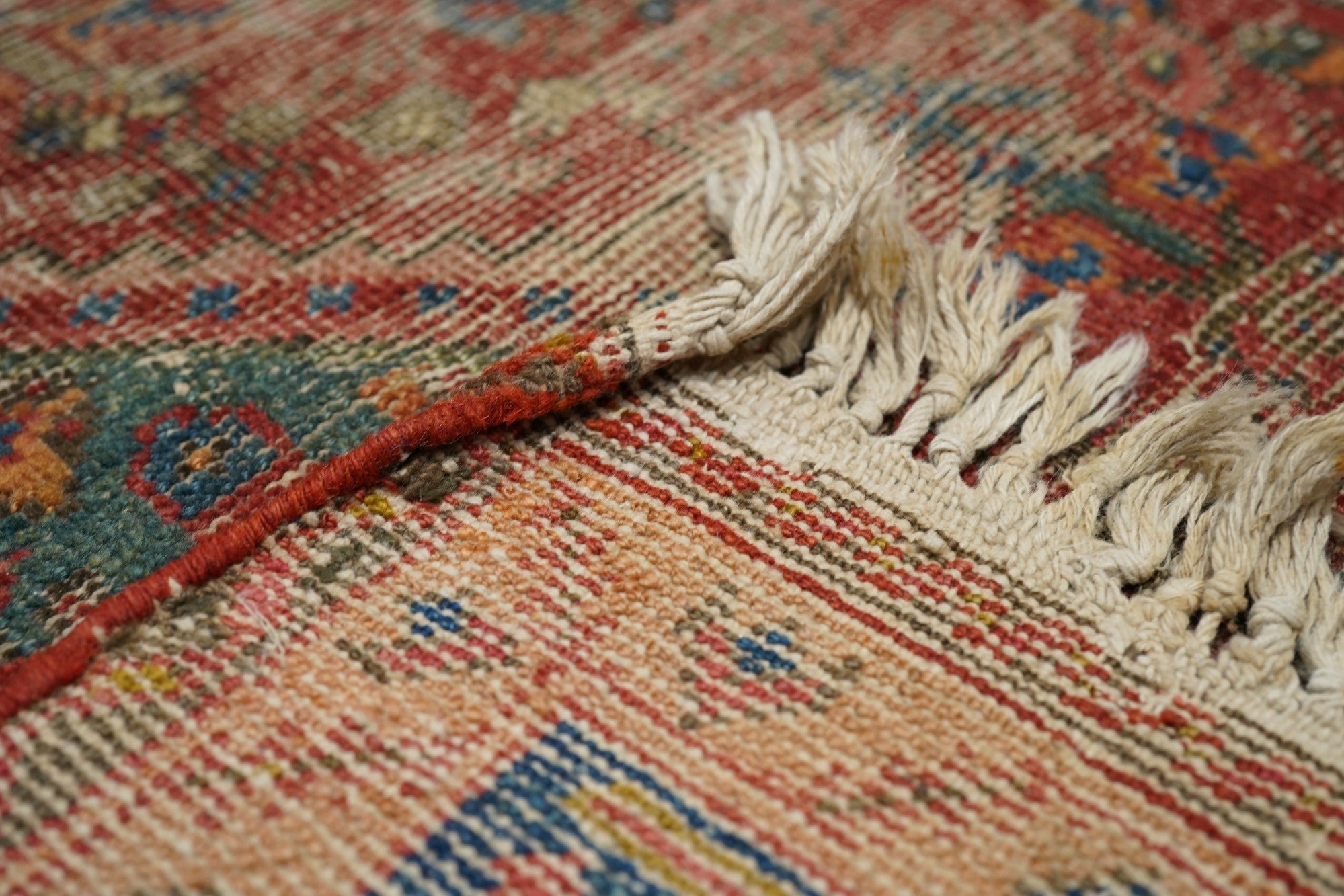 Antique Malayer Shabby Chic Rug 4'6'' x 6'7''