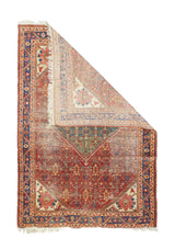 Antique Malayer Shabby Chic Rug 4'6'' x 6'7''