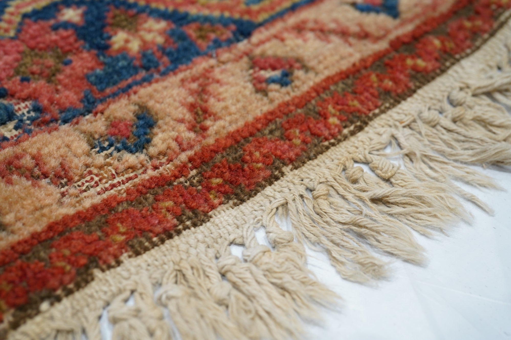 Antique Malayer Shabby Chic Rug 4'6'' x 6'7''