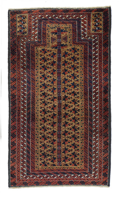 Vintage Baluch Rug 3'0'' x 5'4''