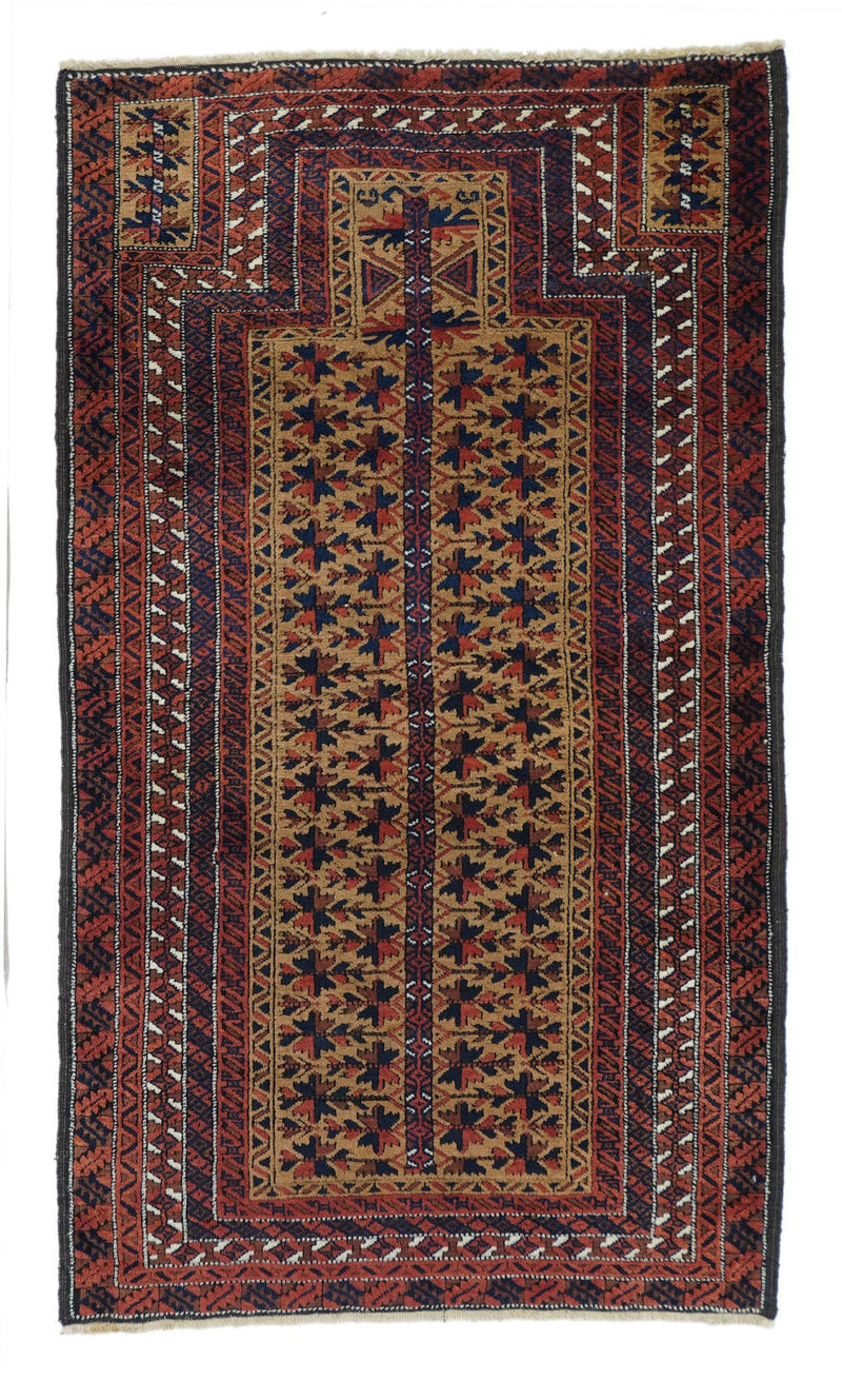 Vintage Baluch Rug 3'0'' x 5'4''