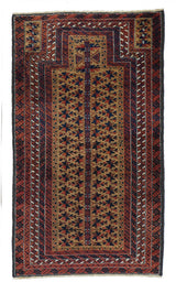 Vintage Balouch Rug 3'0'' x 5'4''