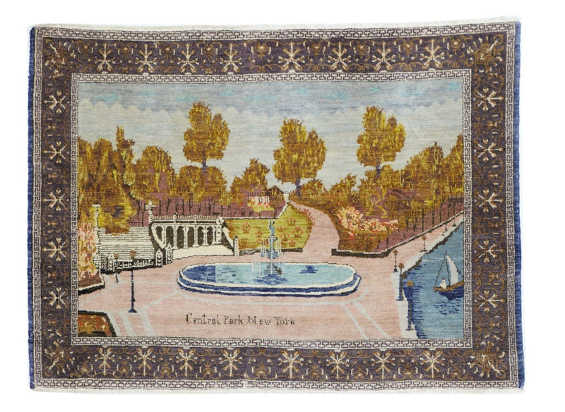 Vintage  Tabriz Rug 3'3'' x 4'7''