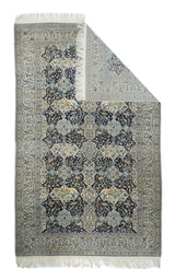 Extremely Fine  Nain Signed Habibian Wool and Silk Rug 6' 0" x 9' 0"