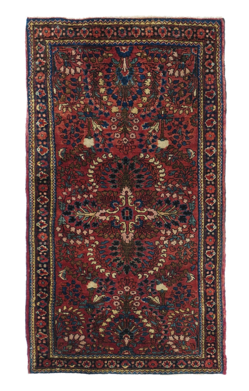 Antique Sarouk Rug 2'1'' x 3'11''
