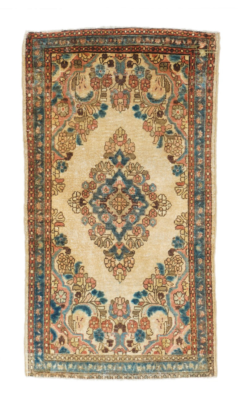 Vintage Sarouk Rug 2' 1
