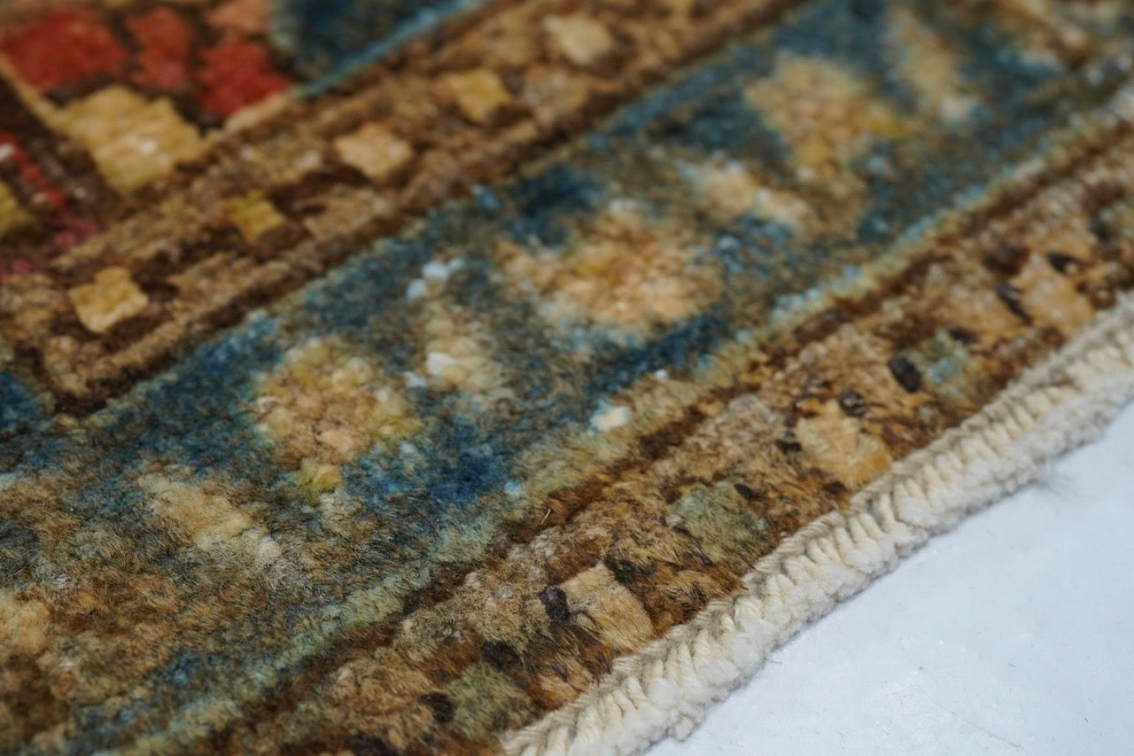 Vintage Sarouk Rug 2' 1" x 4' 0"