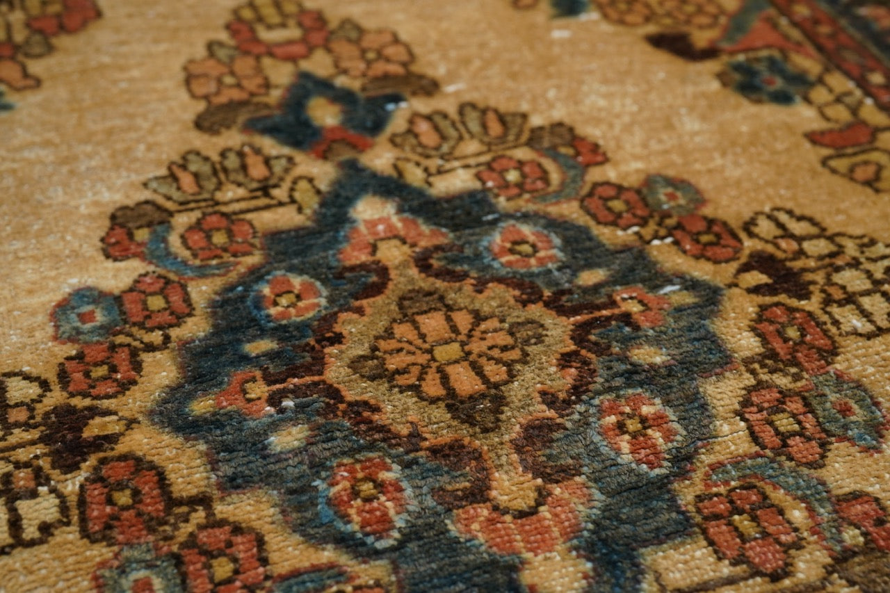 Vintage Sarouk Rug 2' 1" x 4' 0"