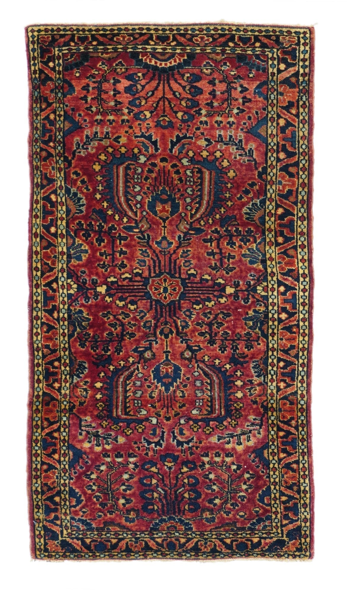 Antique Sarouk Rug 2' x 4'2''