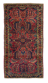 Antique Sarouk Rug 2' x 4'2''