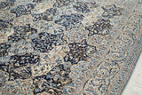 Extremely Fine  Nain Signed Habibian Wool and Silk Rug 6' 0" x 9' 0"