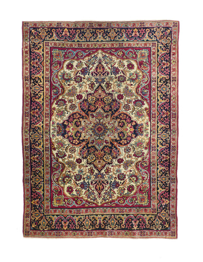 Antique  Lavar Kerman Rug 4'4'' x 5'10''