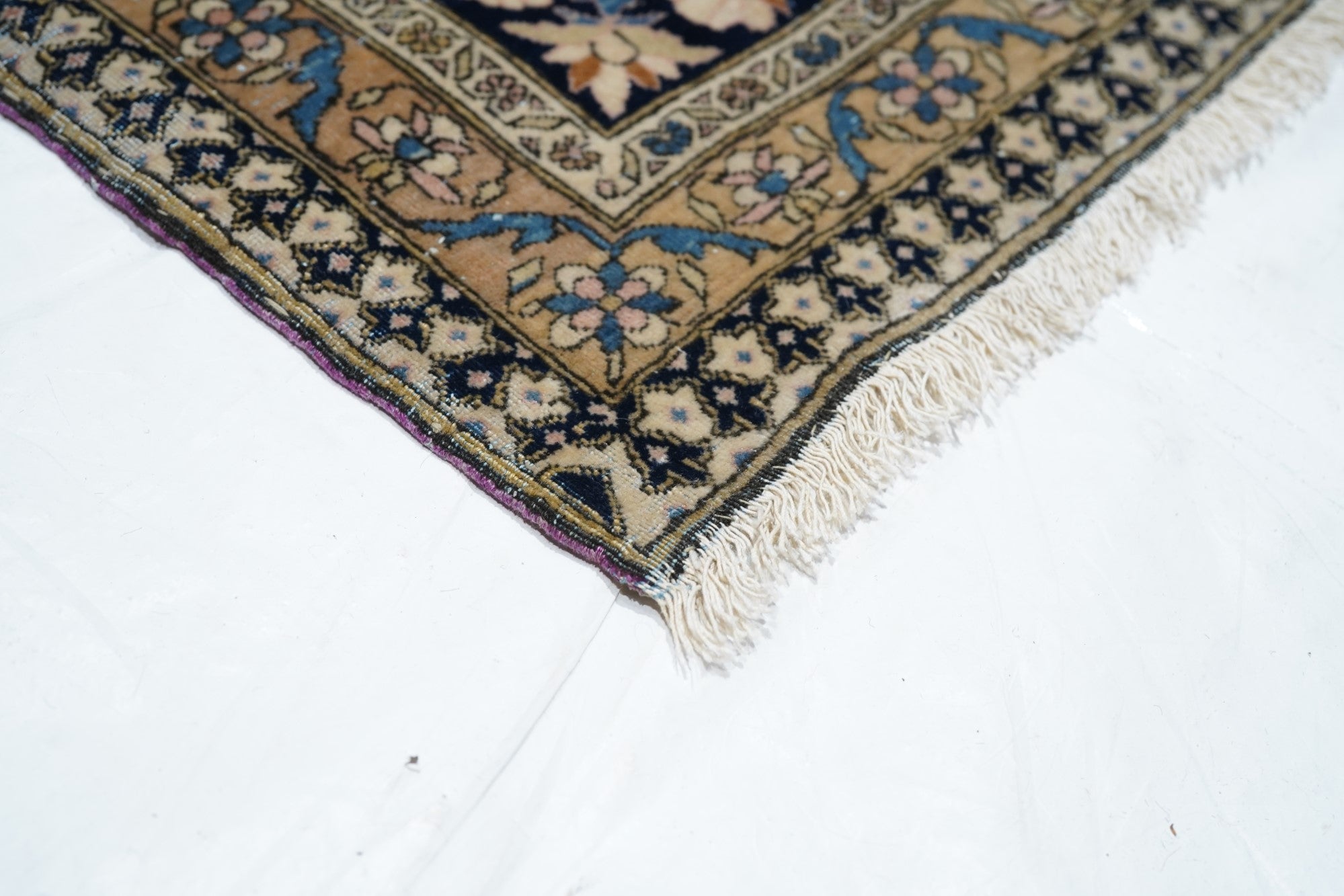 Antique Mohtasham Kashan Rug 7'8'' x 10'4''