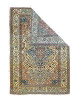 Antique Mohtasham Kashan Rug 4'6'' x 6'4''