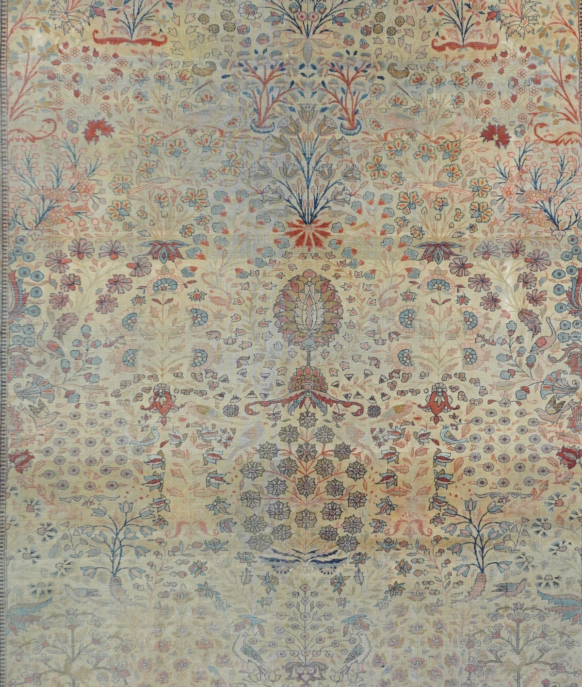 Antique Mohtashem Kashan Rug 7'8'' x 9'2''