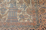 Antique Mohtasham Kashan Rug 6'9'' x 9'7''